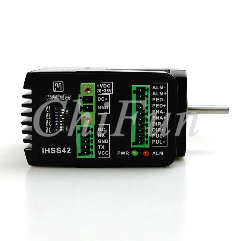 JMC 42 интегрированный замкнутый цикл шаговый двигатель драйвер IHSS42 24 05 0.48NM 2 фазный