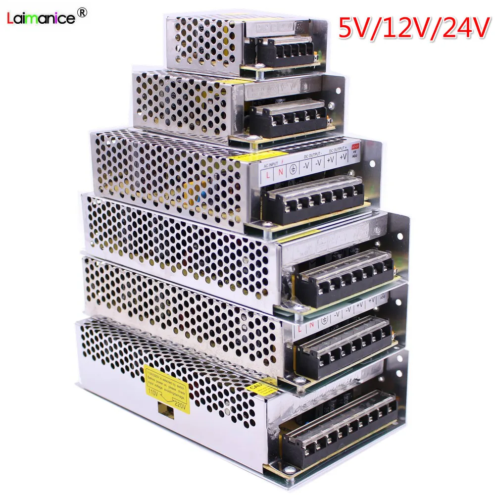 AC85 265V к DC 5V 12V 24V 1A 2A 3A 5A 10A 20A 30A 40A 50A 60A CCTV/Светодиодная лента драйвер питания