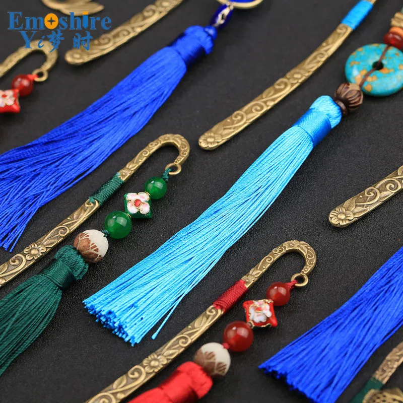 

Metal Bookmarks Retro Metal Bookmarks Creative Gifts Tassels Personality Ancient Bookmarks Chinese Stationery Custom M045