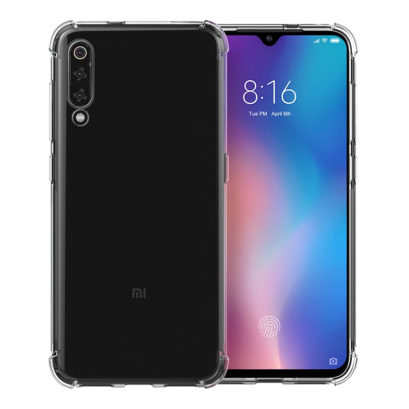 Прозрачный чехол из ТПУ для Xiaomi Mi CC9 Schockproof Прозрачный чехол для Xiaomi Mi 9 T Pro 9SE 8SE 8 Lite Poco F1 мягкие чехлы для телефонов