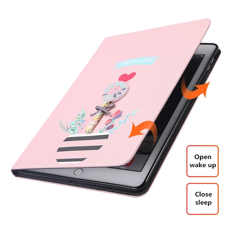 Для 2017 2018 iPad 9 7 &quot/air/pro 7&quot ручной работы графика чехол ПУ кожа Силикон Мягкая