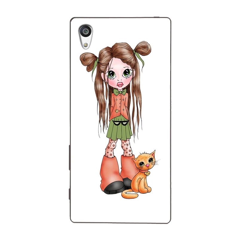 Меланина веснушки черный для девочек Новое поступление Мода ТПУ мягкий чехол sony