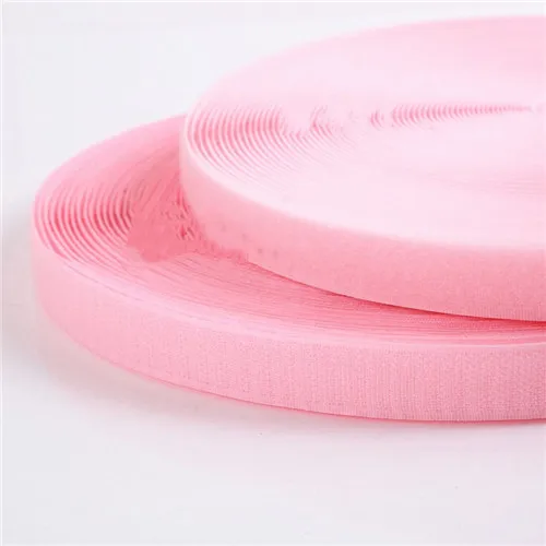 Pink 2 см* 1 м волшебная лента без самостоятельной клейкая крепежная лента DIY полиэстер нейлоновые крючок-Петля Застежка Швейные аксессуары Klittenband без клея - Цвет: Pink