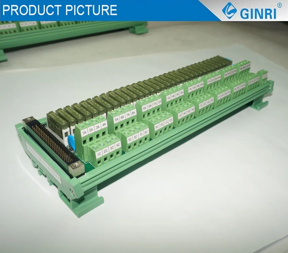 GINRI JR-F32PC-F-Q/24VDC 32 канальный релейный модуль с разъемом plc | Обустройство дома