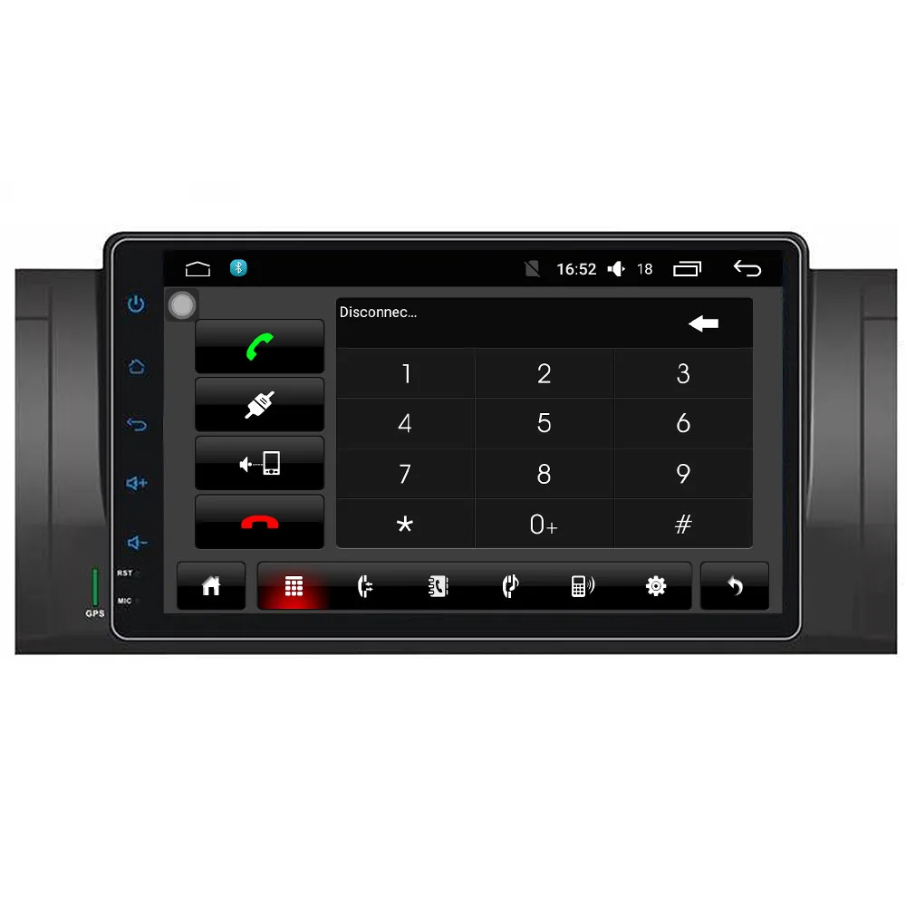 Для BMW E39 9 дюймов Все сенсорные кнопки Android 6.0.1 OS 4 ядра 16 г без DVD автомобиля GPS плеер
