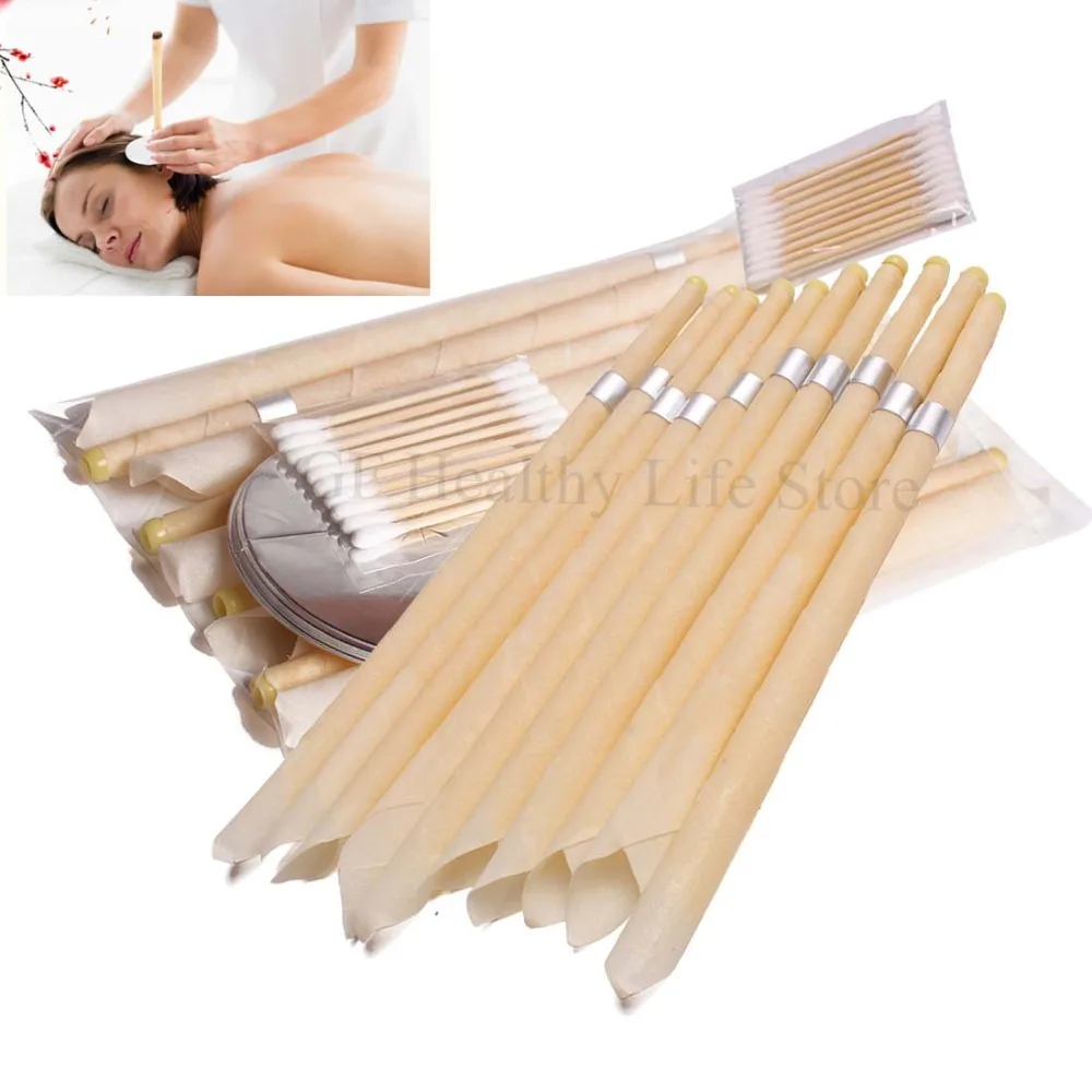 40 шт. ушной Воск Удаление Ушная свеча Индиана Candling 5 поддон 10 хлопок аромат Hopi Ушная свеча очиститель ушной воск Рог ушной Заушник