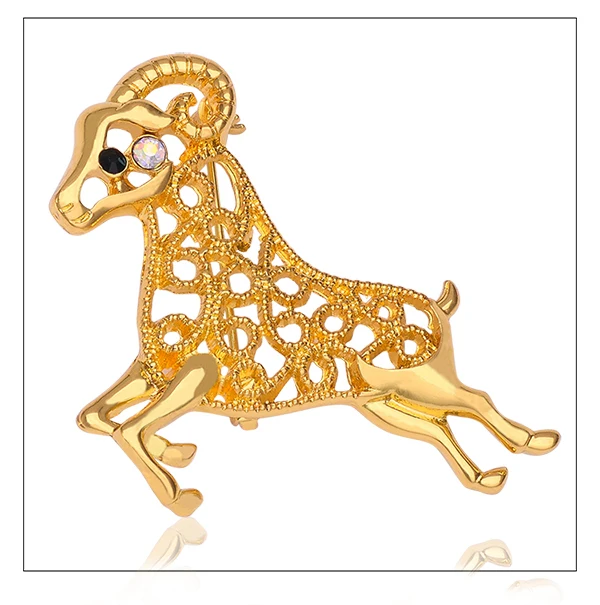 Новинка 2015 милые броши Золотая свадебная брошь в виде овечьей шерсти недорогая с