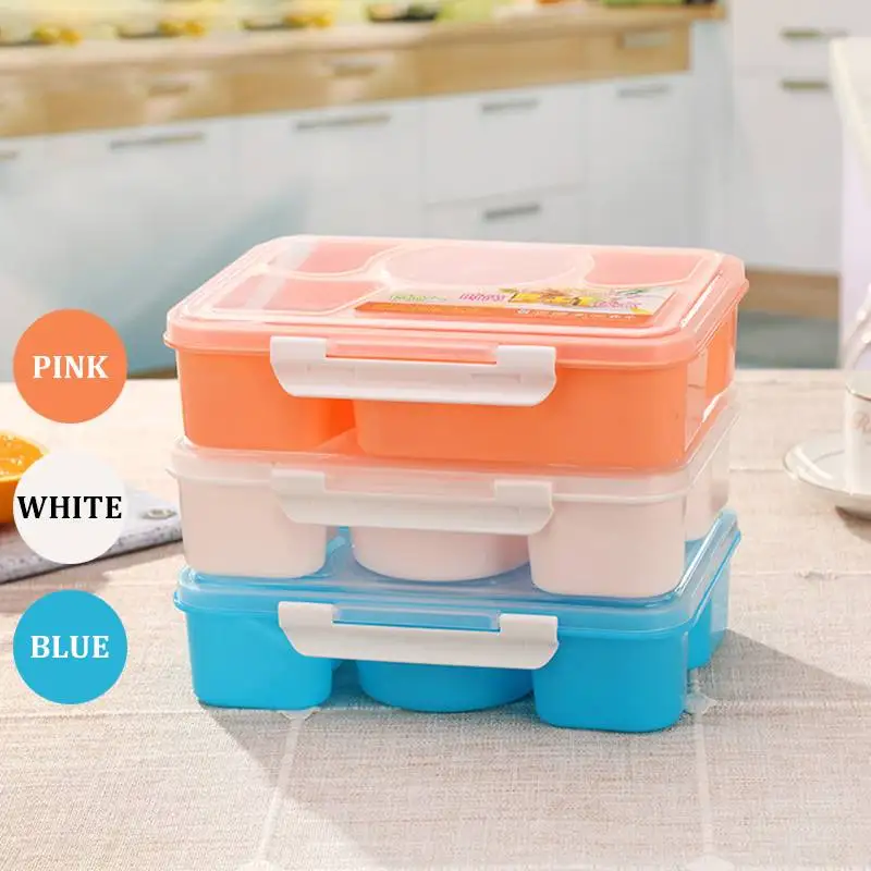 Microwaveable еды суп коробка для пикника еда контейнер фруктов с ложкой фруктового
