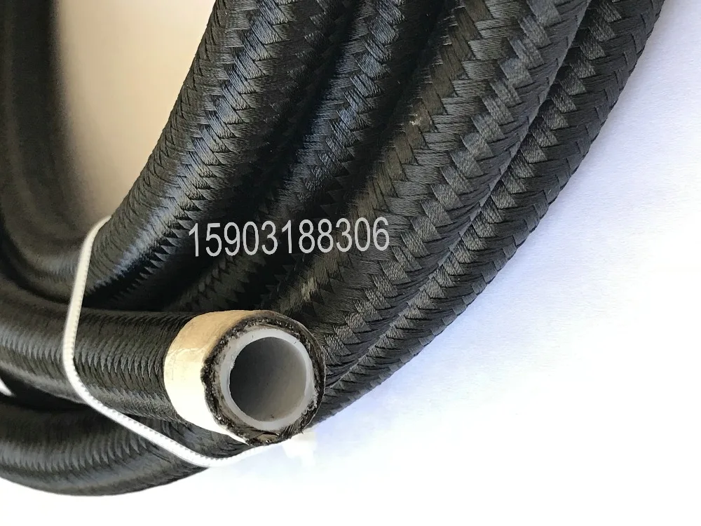 BRAIDED-AN-6-AN6-6AN-06AN-PTFE-E85-Fuel-Ethanol-Oil-Line-Hose-FIT-FOR-E85-Fuel-1M
