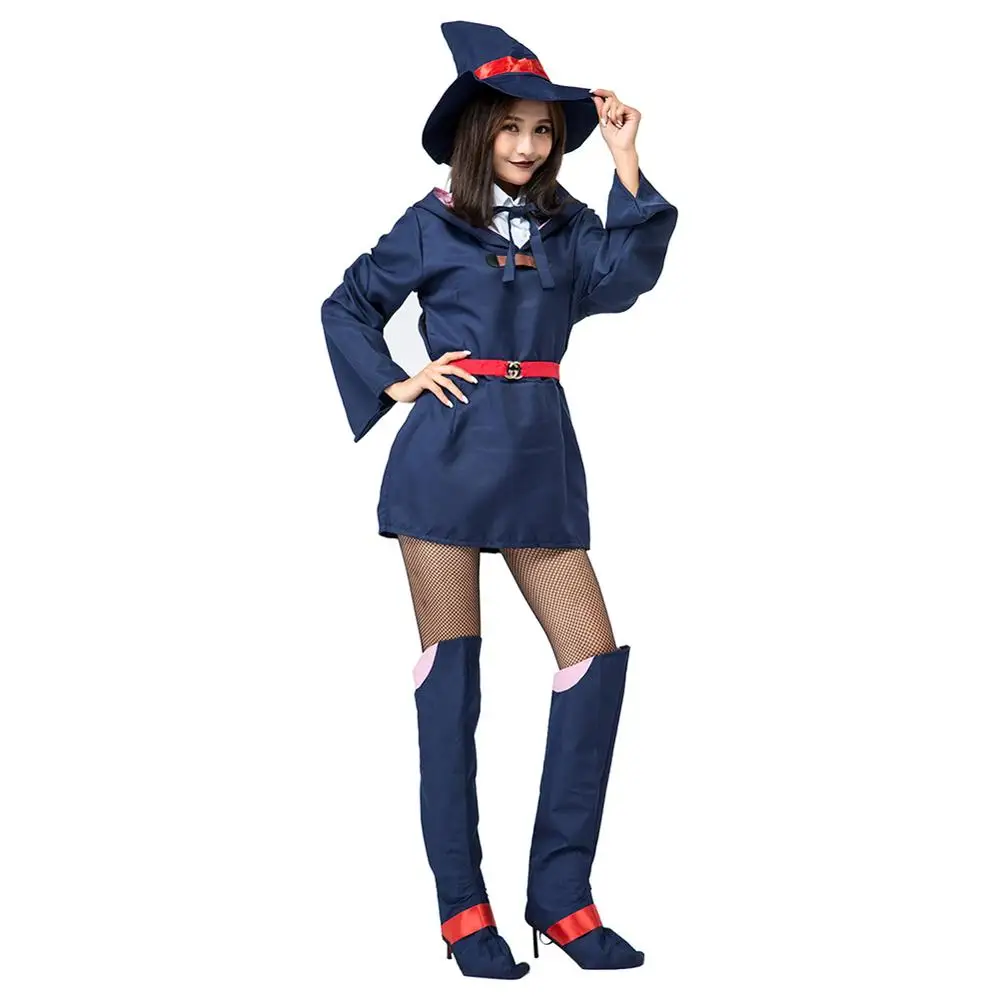 Полный комплект для косплея маленькой ведьмы Академии Atsuko Akko костюм Kagari платье