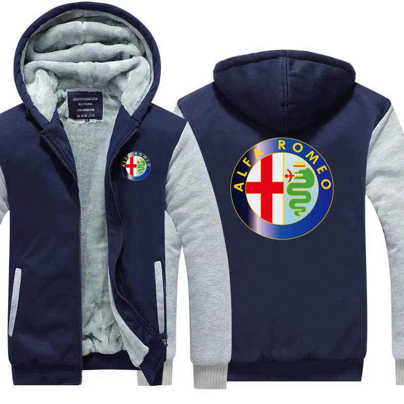 Мужская зимняя куртка Alfa Romeo теплая Повседневная хлопковая куртка|Мужские