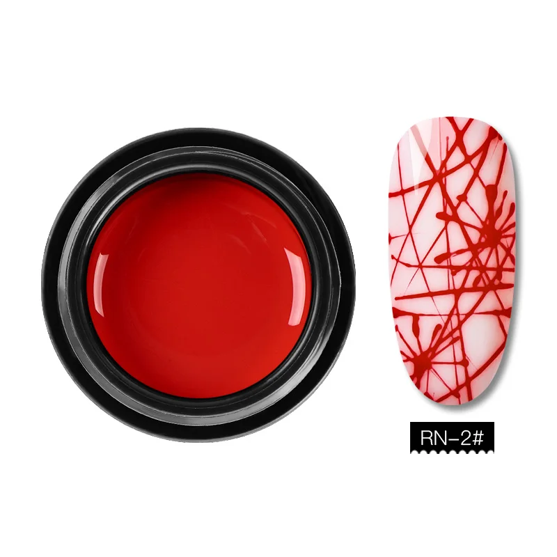 W1603 RBAN NAIL 5 мл проволока для рисования ногтей гель лак для рисования Гель лак для вытягивания шелк паук Креативный ногтей художественный Гель-лак для ногтей 30 цветов - Цвет: W1603