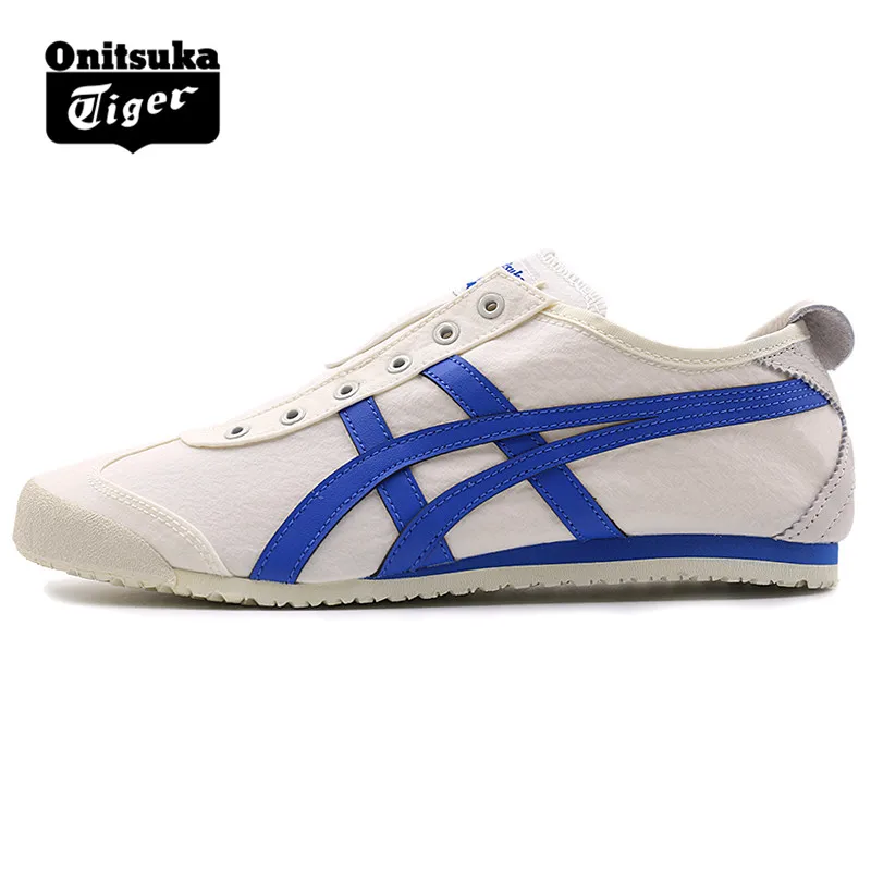 ONITSUKA TIGER Женская полотняная обувь Для мужчин молоко белого и синего цвета