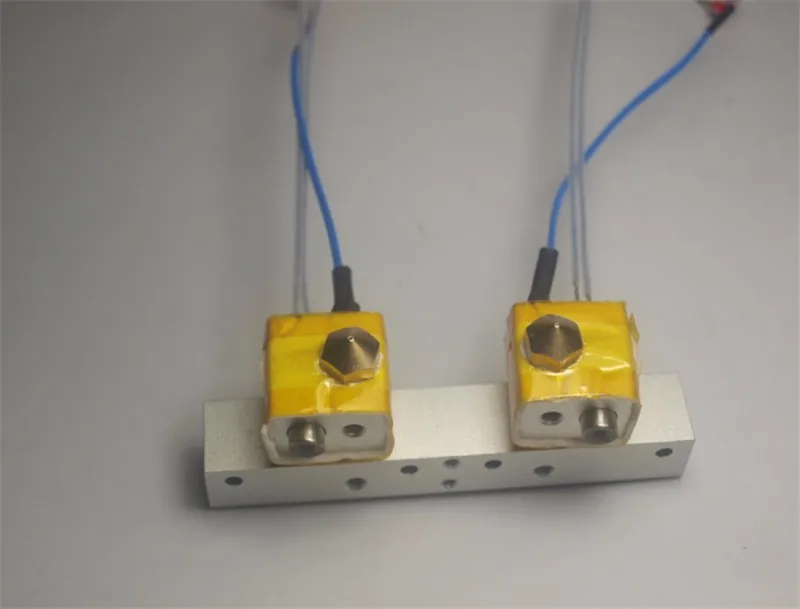 Funssor Flashforge Creator Pro 3D printer Creator dual extrusion Bar Mount Assembly w/ Stranded Thermocouple hotend kit