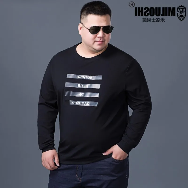 10XL 9XL 8XL 6xl 5xl Новый Осенне зимняя обувь Хлопок Человек футболка геометрический с