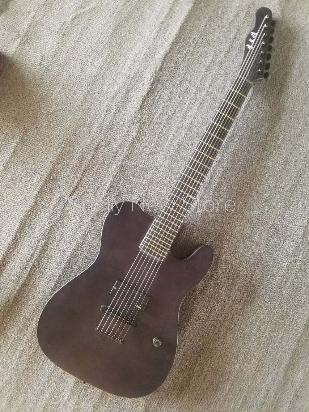 Новый магазин Shelly пользовательский черный фингерборд 7 струн TL струны через один