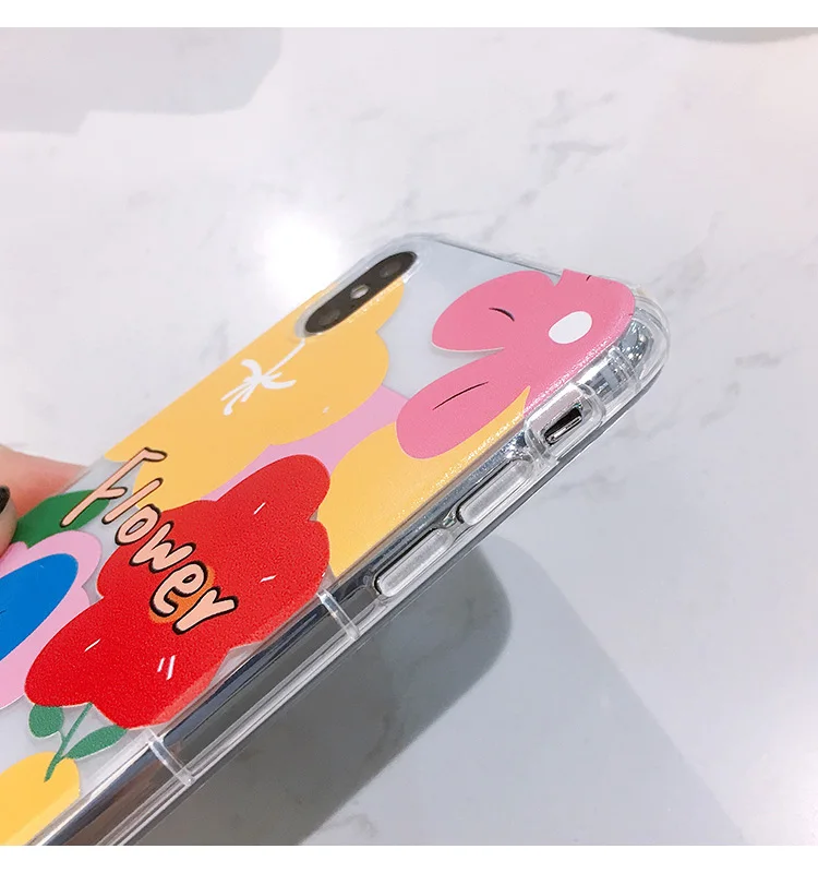 Сэм S10 милый лист прозрачный чехол для samsung Galaxy S6 S7 край S8 S9plus S10plus note8/9/4/5 ремешок задняя крышка+ ремень
