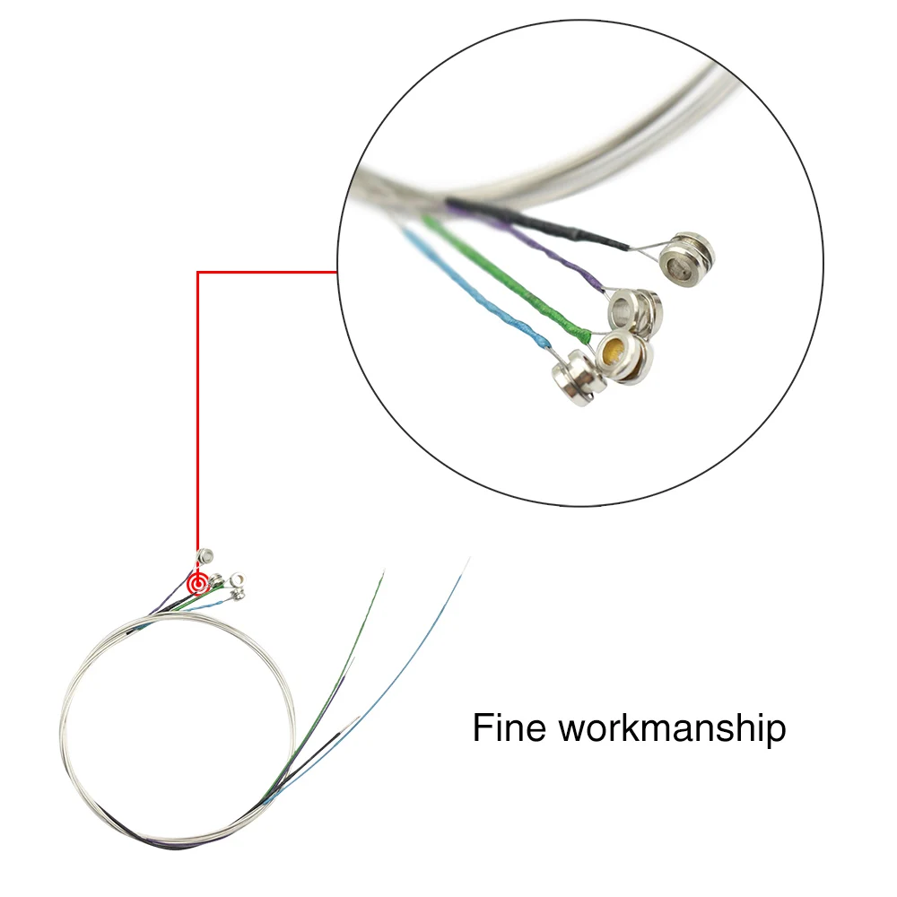 

Universal Full Set (E-A-D-G) Violin Fiddle String Strings Steel Core Nickel-silver Wound with Nickel-plated Ball End for Violins