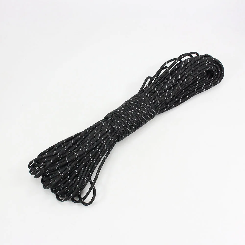 Отражающий светильник Paracord 101ft диаметр. 4 мм 7 ядер для скалолазания веревка для кемпинга инструмент для выживания парашютный шнур для одежды походный Паракорд