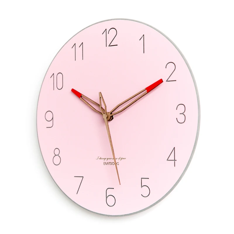 Simple Creative Nordic Personality Living Room Bedroom Wall Clock Mute Home Decoration Accessories Modern Design | Дом и сад