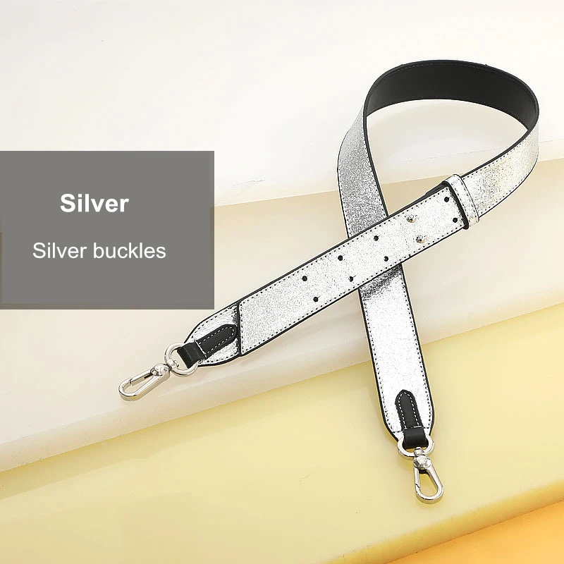 Silver-2 Модная широкая сумка, ремешки на плечо, регулируемый ремень для сумки, аксессуары для женщин, ремешки для сумок, сменная роскошная сумка - Цвет: Silver-2