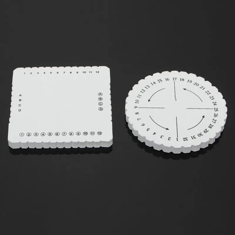 2 шт круглый Квадратный Диск Плетенный шнур в макраме плетеный браслет ручной