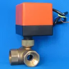 3-ходовой моторизованный шаровой клапан, электрический шаровой клапан, моторизованный клапан с тремя линиями и двухсторонним управлением, 5 в постоянного тока, стандартный клапан типа L