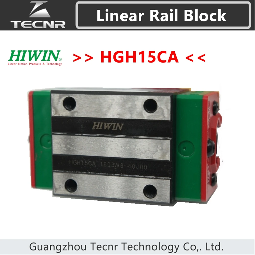 Оригинальный линейный направляющий рельс HIWIN HGH15CA слайдер для каретки
