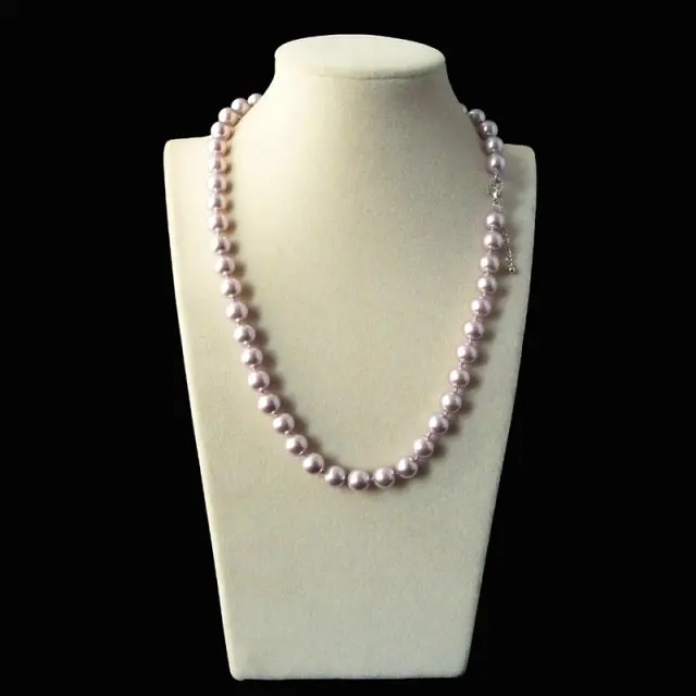 

Ms. 8MM pink boutique Necklace-FJUJ