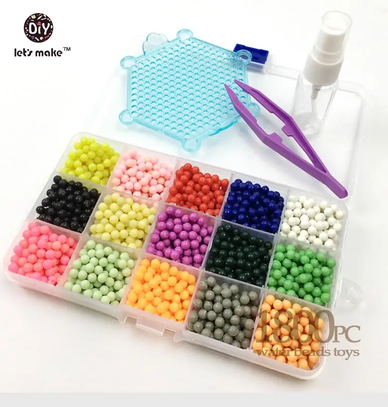 Давайте сделаем воду липкий Perler бисер Pegboard набор предохранителей бусины головоломки водные шарики Бонд развивающие игрушки Diy Дети - Цвет: 15 color