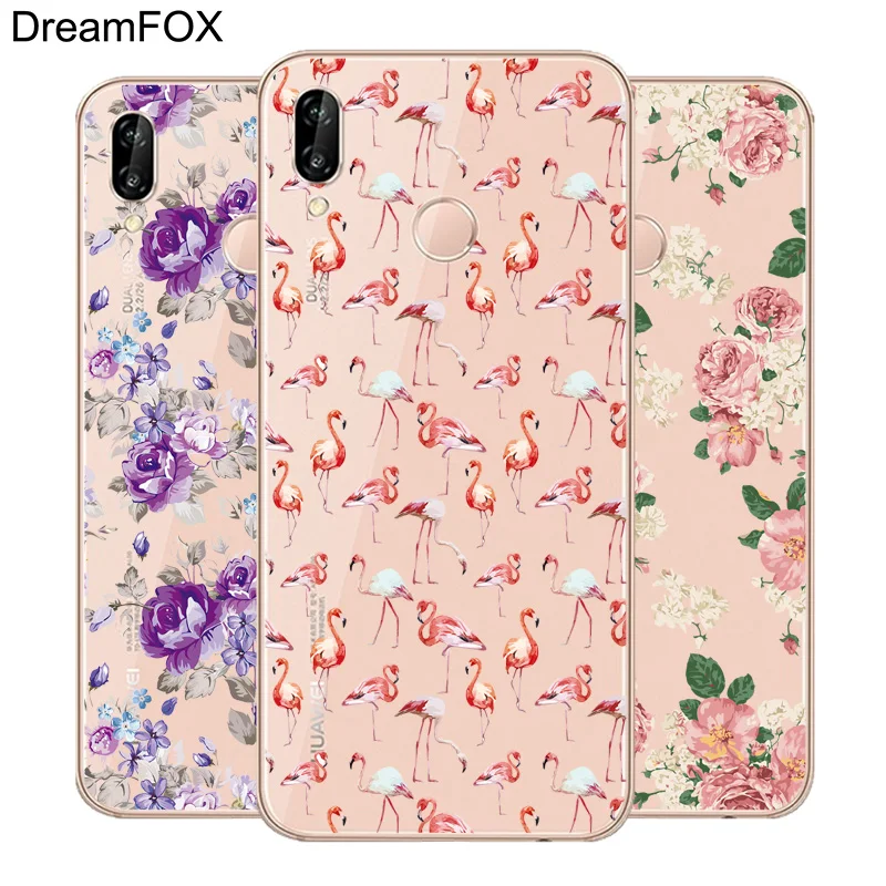 DREAMFOX L580 модный Мягкий ТПУ силиконовый чехол с цветами для Huawei Honor 6a 6C 7X9 10 P20 P30 Lite Pro