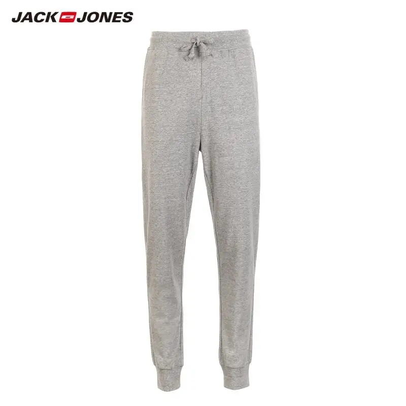 Мужские Стрейчевые брюки JackJones с завязками на лодыжке домашняя одежда 2191HC501|Узкие