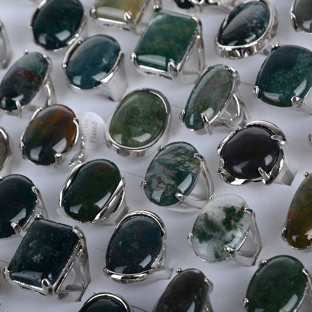 10 шт./лот тибетское серебро цвет кольца с настоящими Австрийскими кристаллами