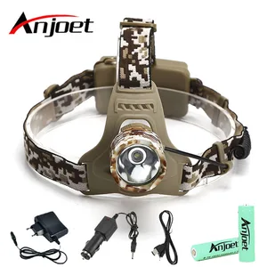 Anjoet 3000 люмен XM-L T6 светодиодный фонарь, головсветильник фонарь, фонарь для кемпинга + 2 батареи 18650 + зарядное устройство для автомобильного разъема