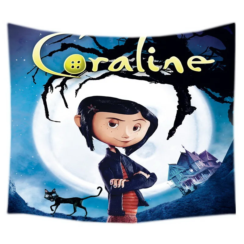 Coraline настенный гобелен кровать Манта йога коврик пляжное одеяло Кемпинг матрас