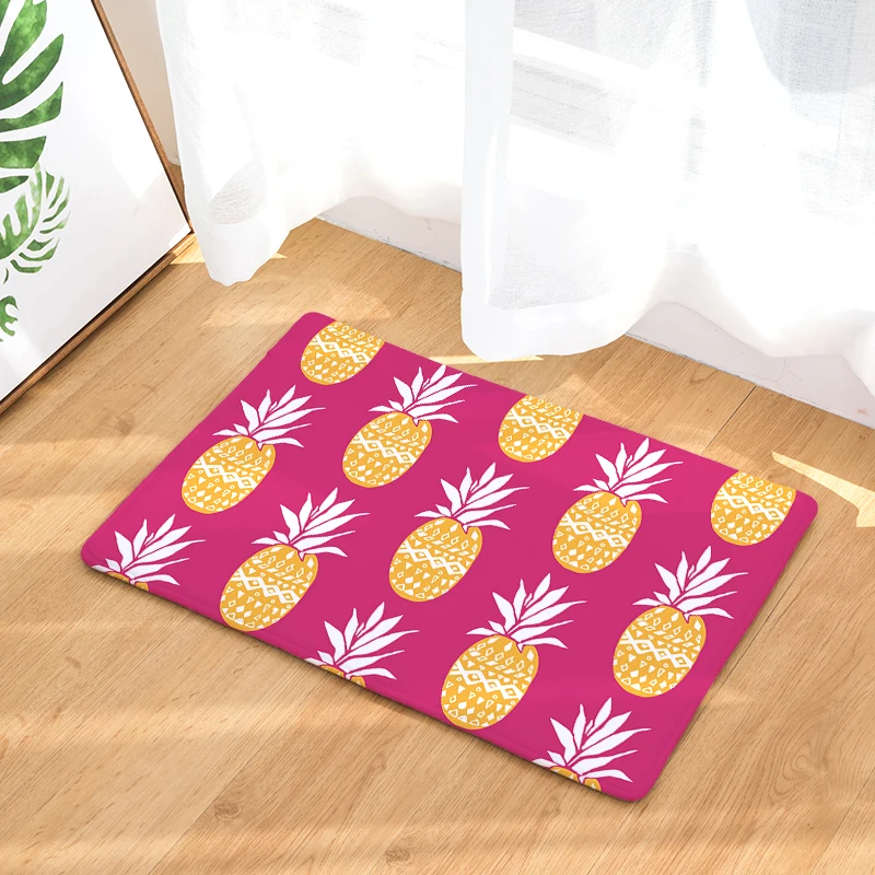 Cross-border law Laiwu 3d printing carpet pineapple bedroom home living room carpet cartoon printing mats mats custom