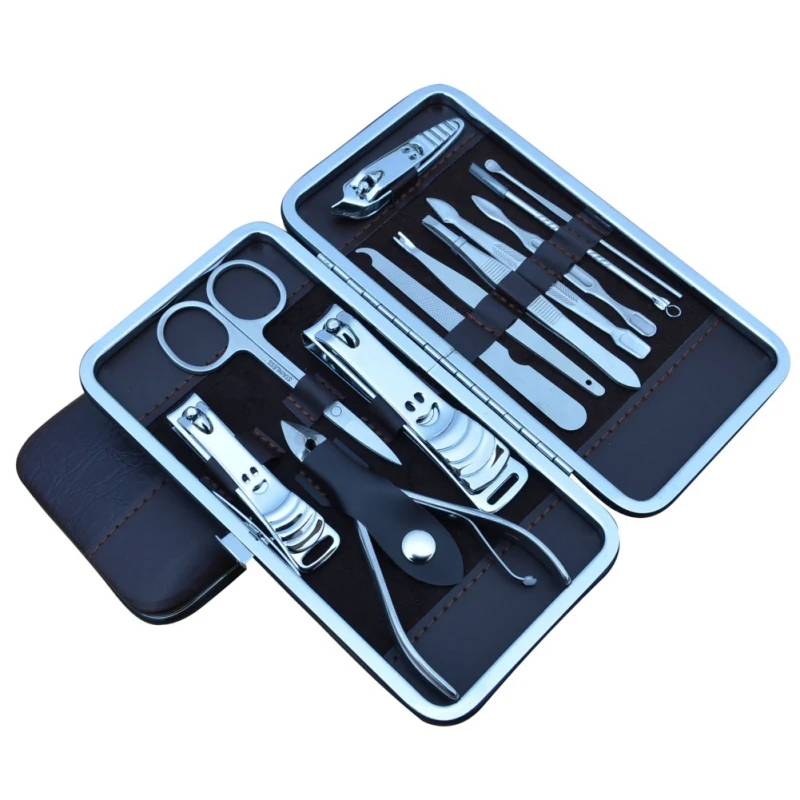 Набор для маникюра и педикюра 12 шт./лот|manicure set tools|kit nailnail clipper kit |