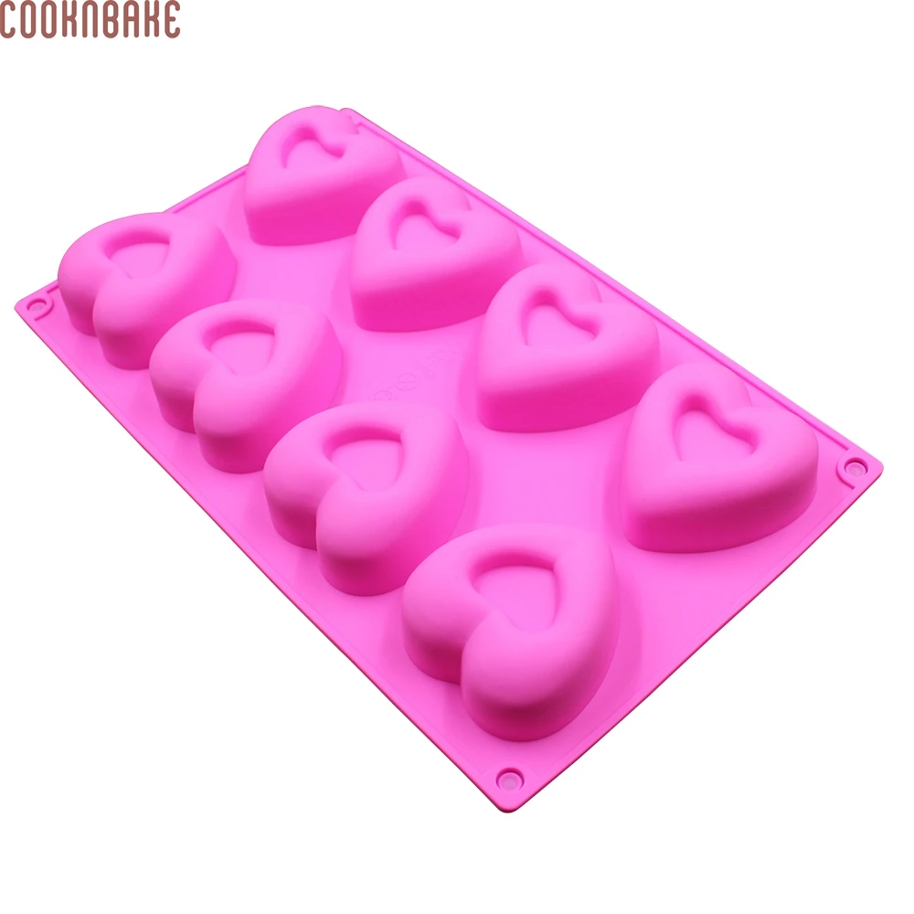 Силиконовые формы для шоколада сердце ручной работы мыло Смола инструмент