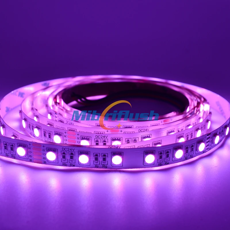 RGBW 4IN1 IP20 60leds/M 19.2 Вт/м SMD5050 Epistar 12 мм PCB Цвет изменения не водонепроницаемый rgbcw/rgbnw/rgbww 4in1
