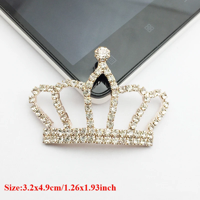 50pcs Strass Jewelry Charms Rhinestone Buckle Hair Accessories Princess Crown Crystal Wedding Brides Hairpin Invitation Decor | Дом и сад