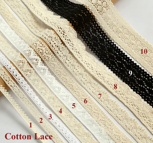 1 ярд хорошее качество хлопок кружево для одежды отделка Вышивание интимные