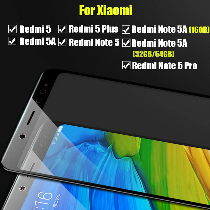 Защитное стекло для xiaomi redmi note 5 pro plus armor 5a a5 a mi tempered ksiomi redme защита экрана xiomi 5plus |
