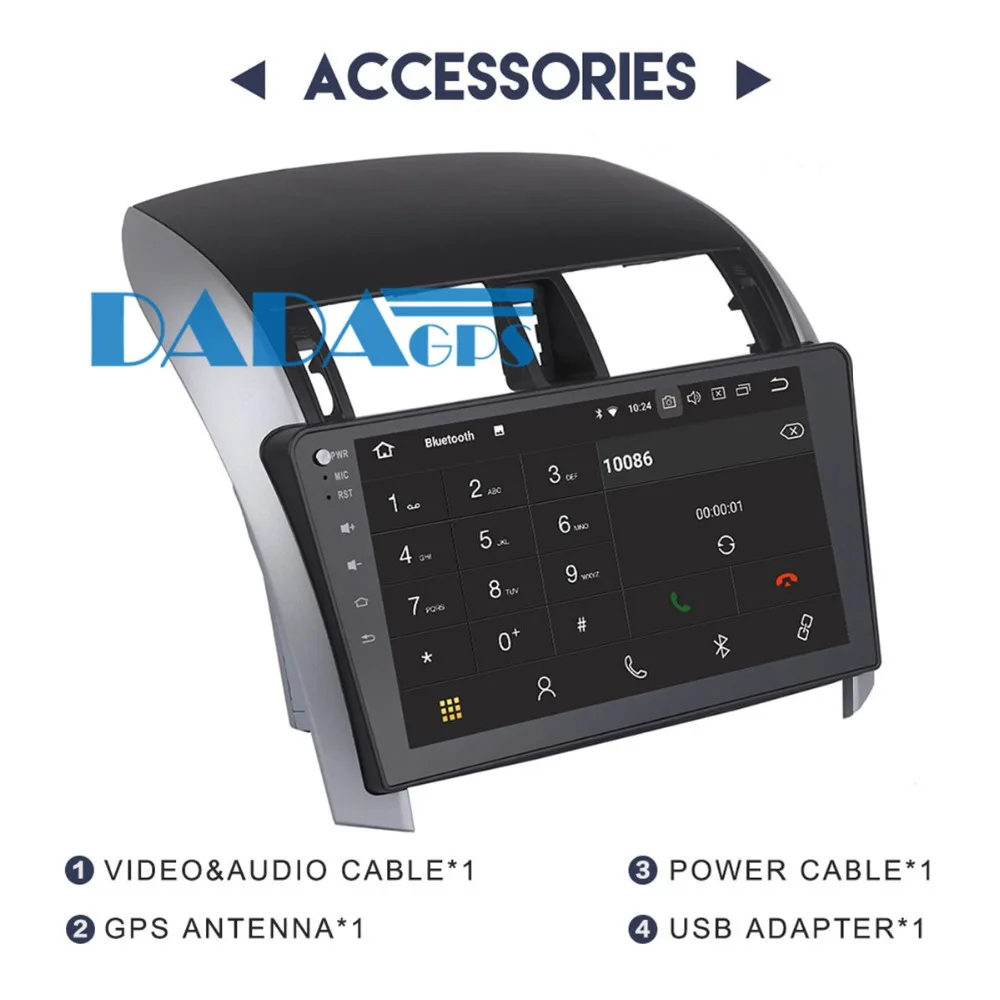 

Android 9.0 4GB 8 Core Car Radio Stereo GPS Navigation For Toyota Corolla 2007-2011 no DVD Player Multimedia Audio Headunit Auto