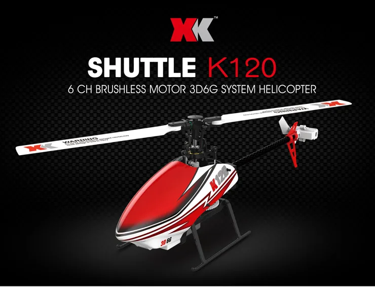 Wltoys XK K120 Shuttle 6CH бесщеточный двигатель 3D 6G система RC вертолет RTF 2 4 ГГц совместим с