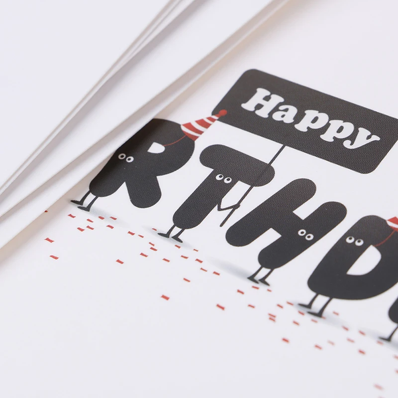 6 шт./компл. открытки с надписью Thank You на заказ день рождения для детей конвертами