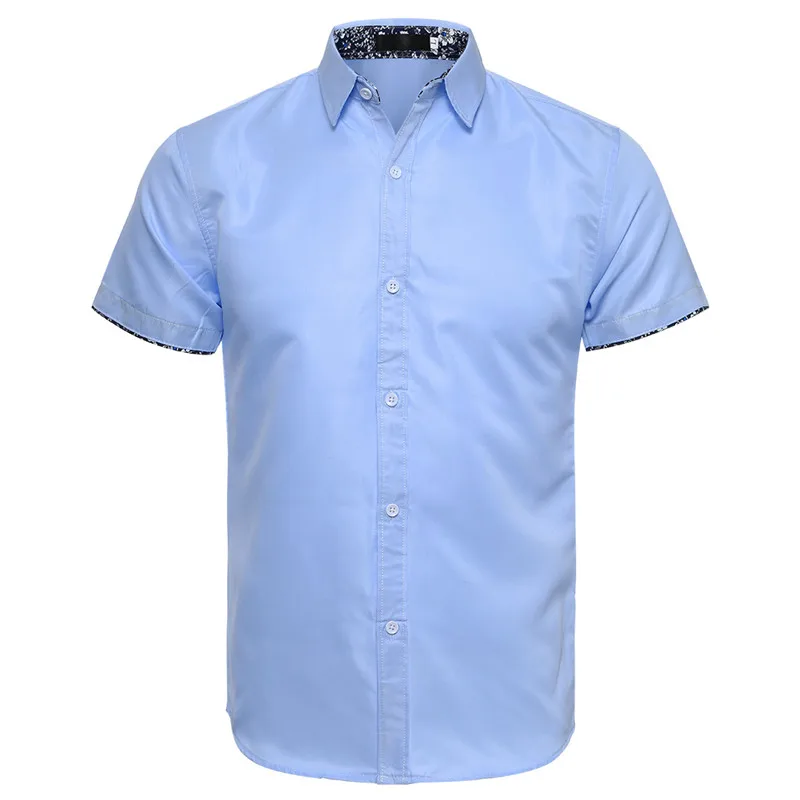 Мужские повседневные рубашки с короткими рукавами коллекция 2017 года сезон лето