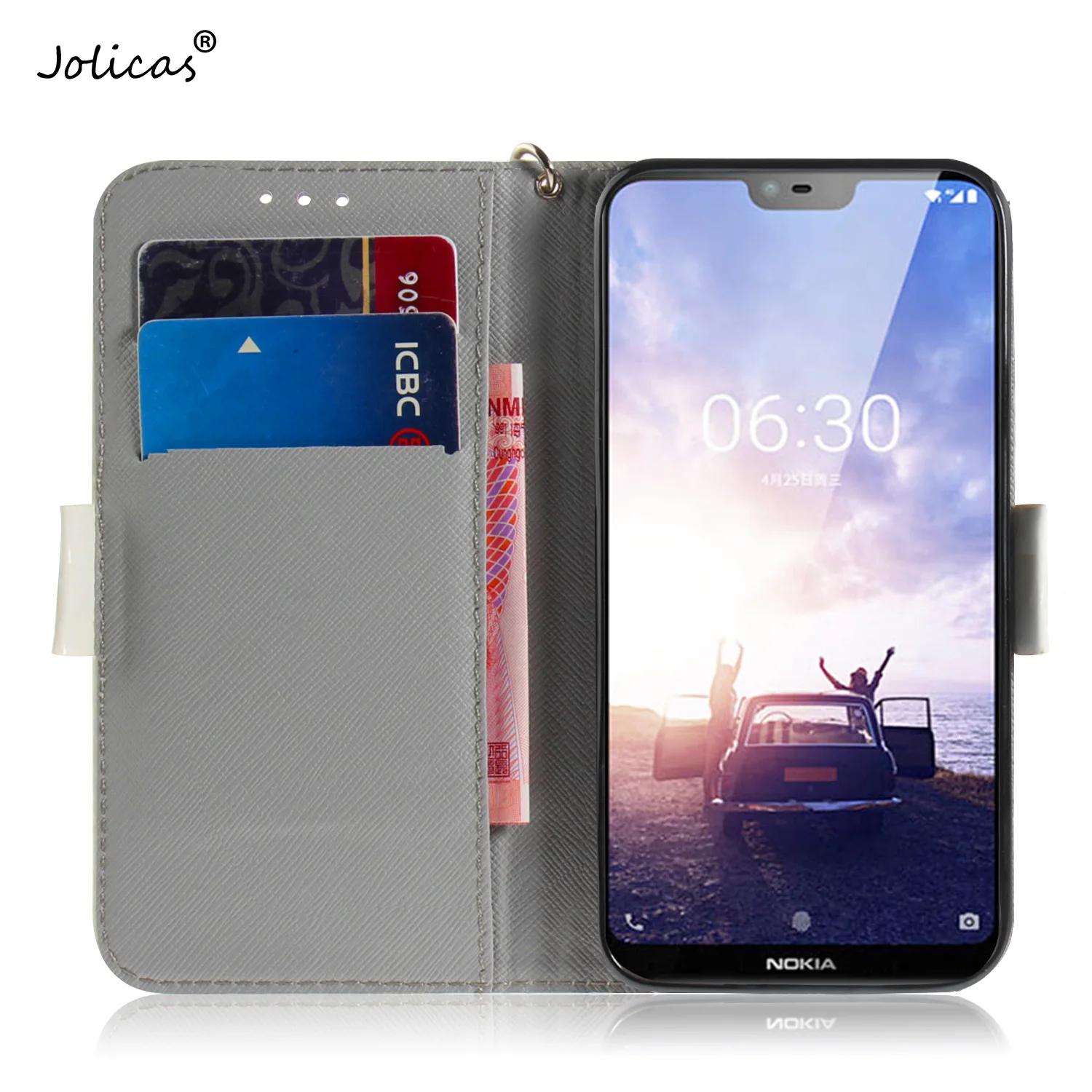 Зеркало 3D чехол для телефона сумка hoesje Nokia X6 милые Сотовая связь зеркала СПС котб