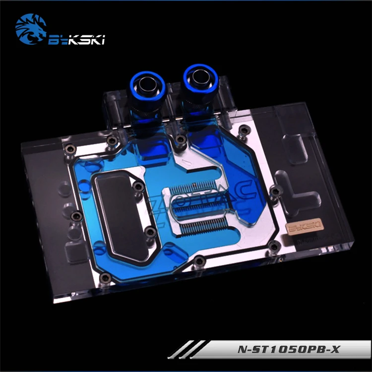 Bykski полный Чехол водоблок для видеокарт ZOTAC GeForce GTX 1050-2GD5. П/П: N-ST1050PB-X | Компьютеры и