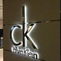 3d outdoor led illuminated stainless steel backlit letters signage