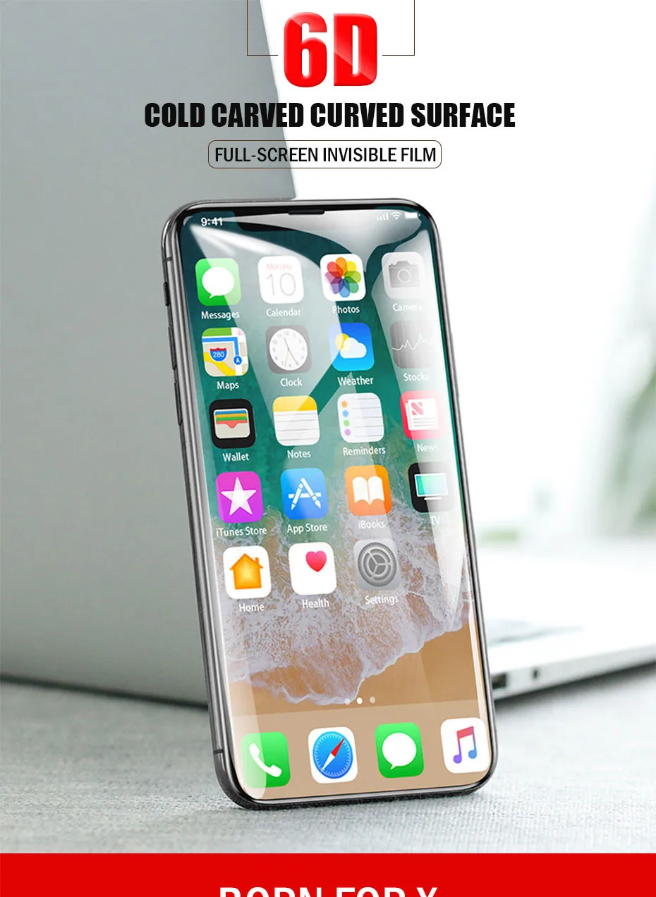 H& A Защитное стекло для iPhone X XS Max XR закаленное защитное стекло для экрана 0,25 мм 6D изогнутое стекло XR XS Max пленка